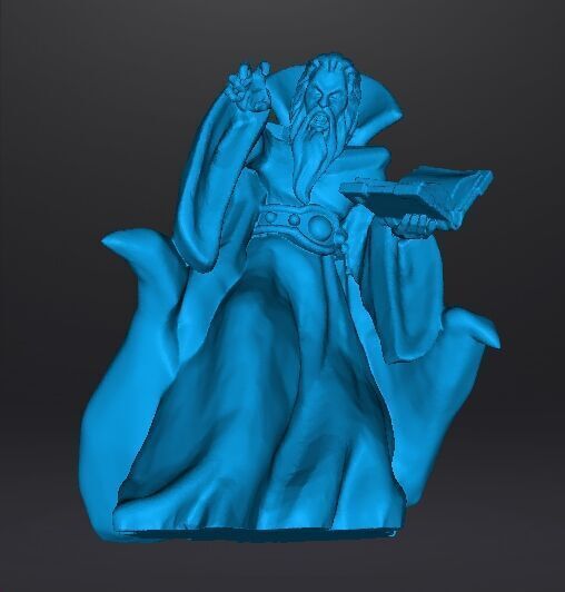 ZORGON EVIL WIZARD MINIATURE MODEL FOR FANTASY GAMES RPG DND 3D print model_11