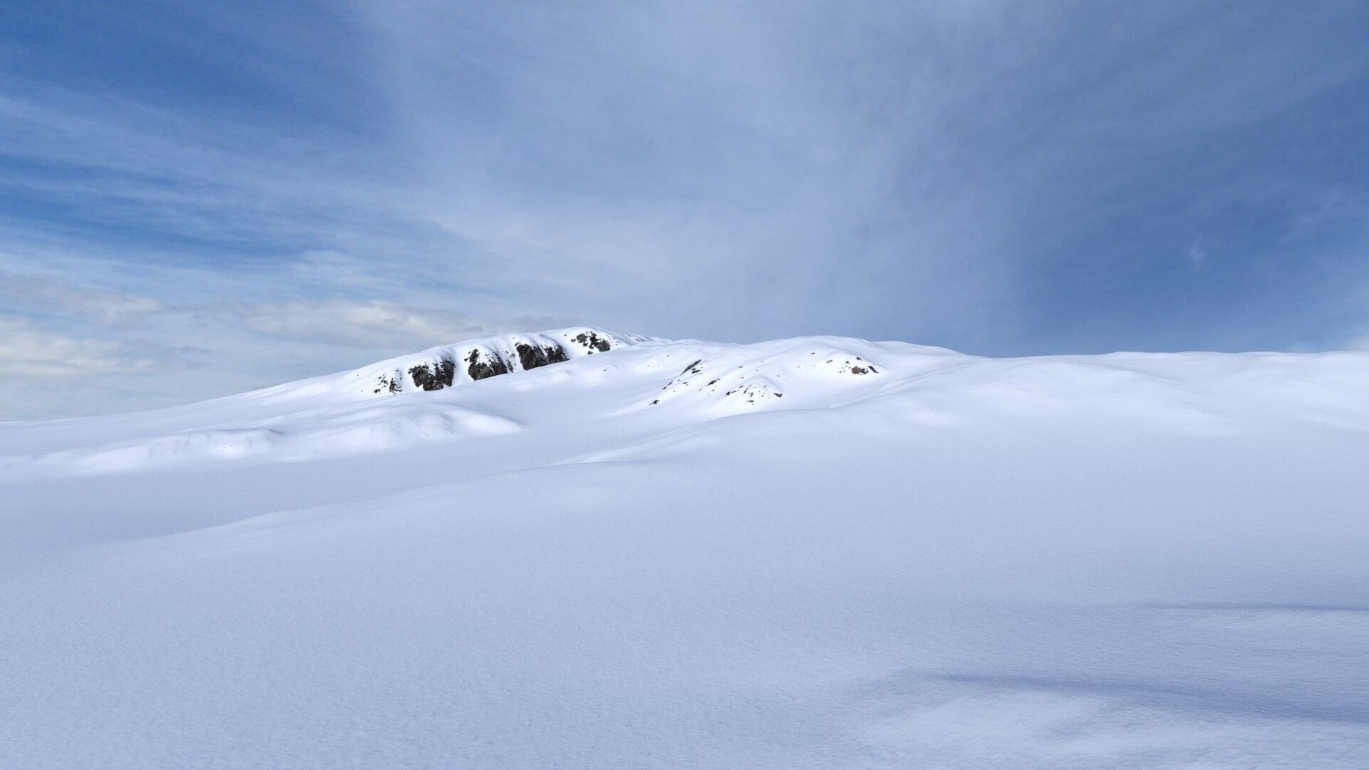 Snow Mountain 04 Low-poly 3D model_1