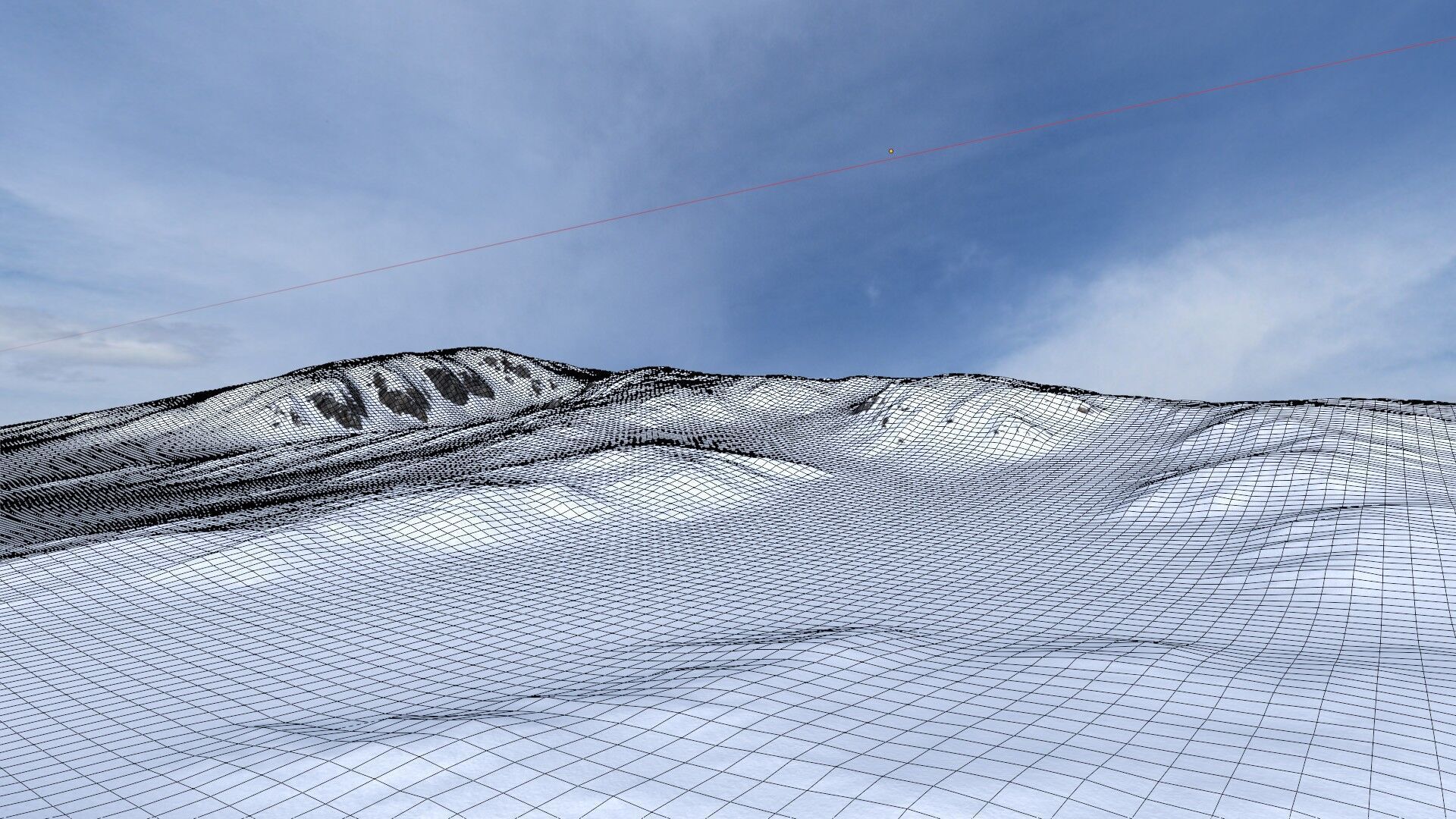 Snow Mountain 04 Low-poly 3D model_9