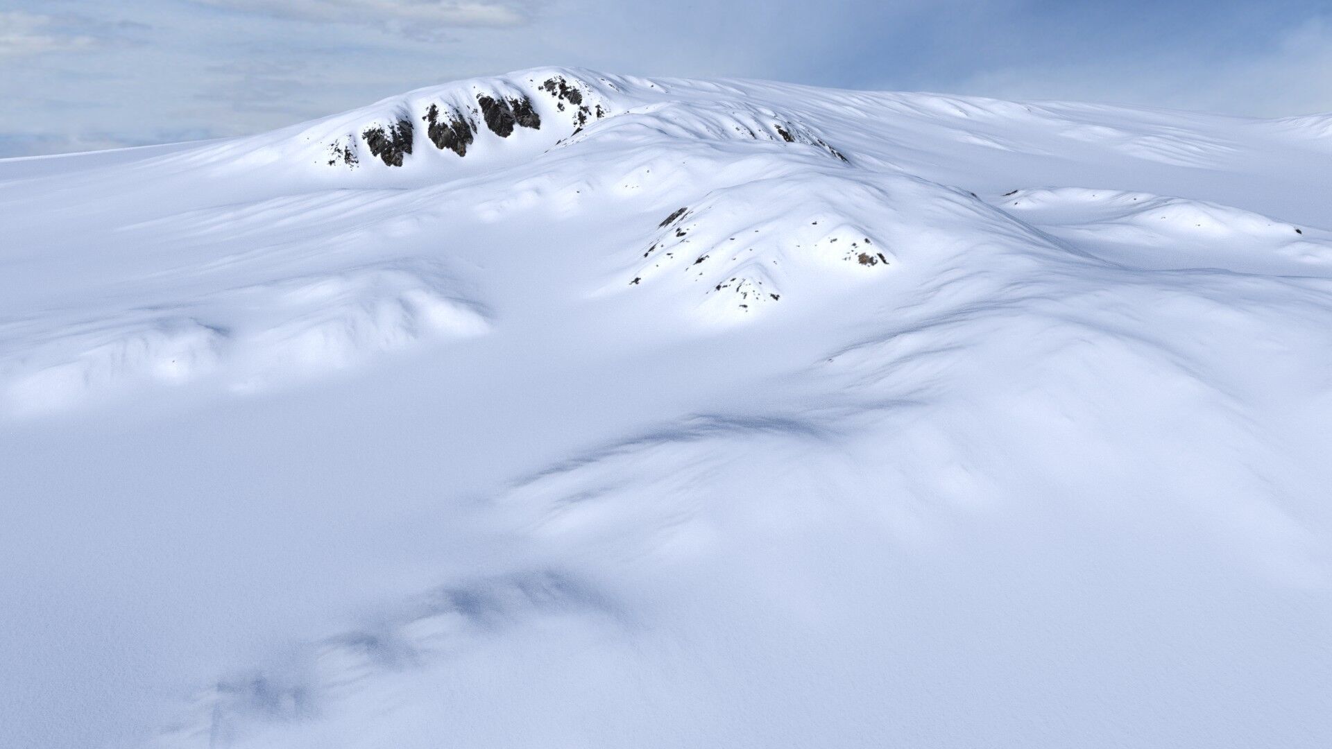 Snow Mountain 04 Low-poly 3D model_8