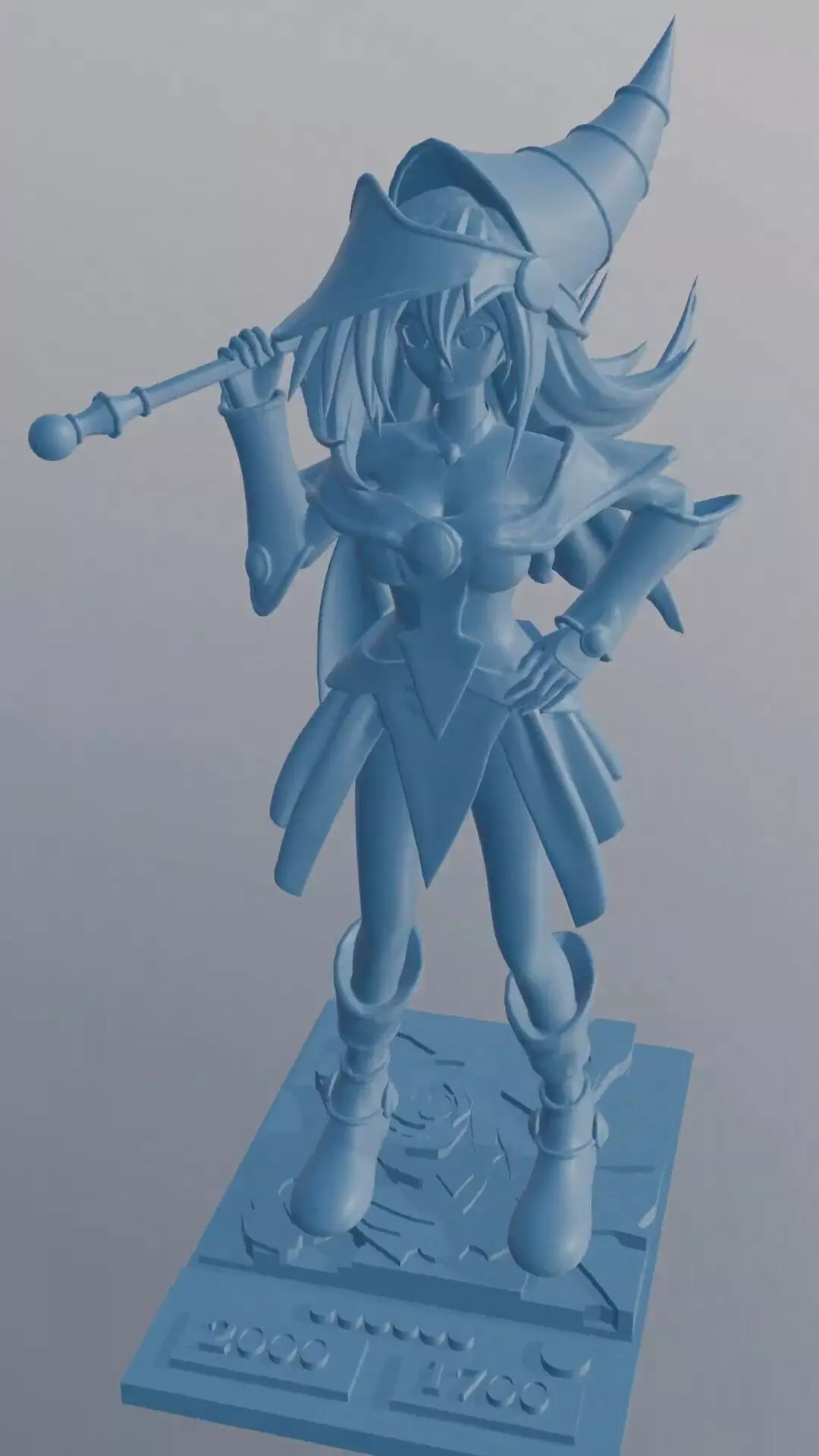 Dark Magician Girl - Yu-Gi-Oh 3D print model_0