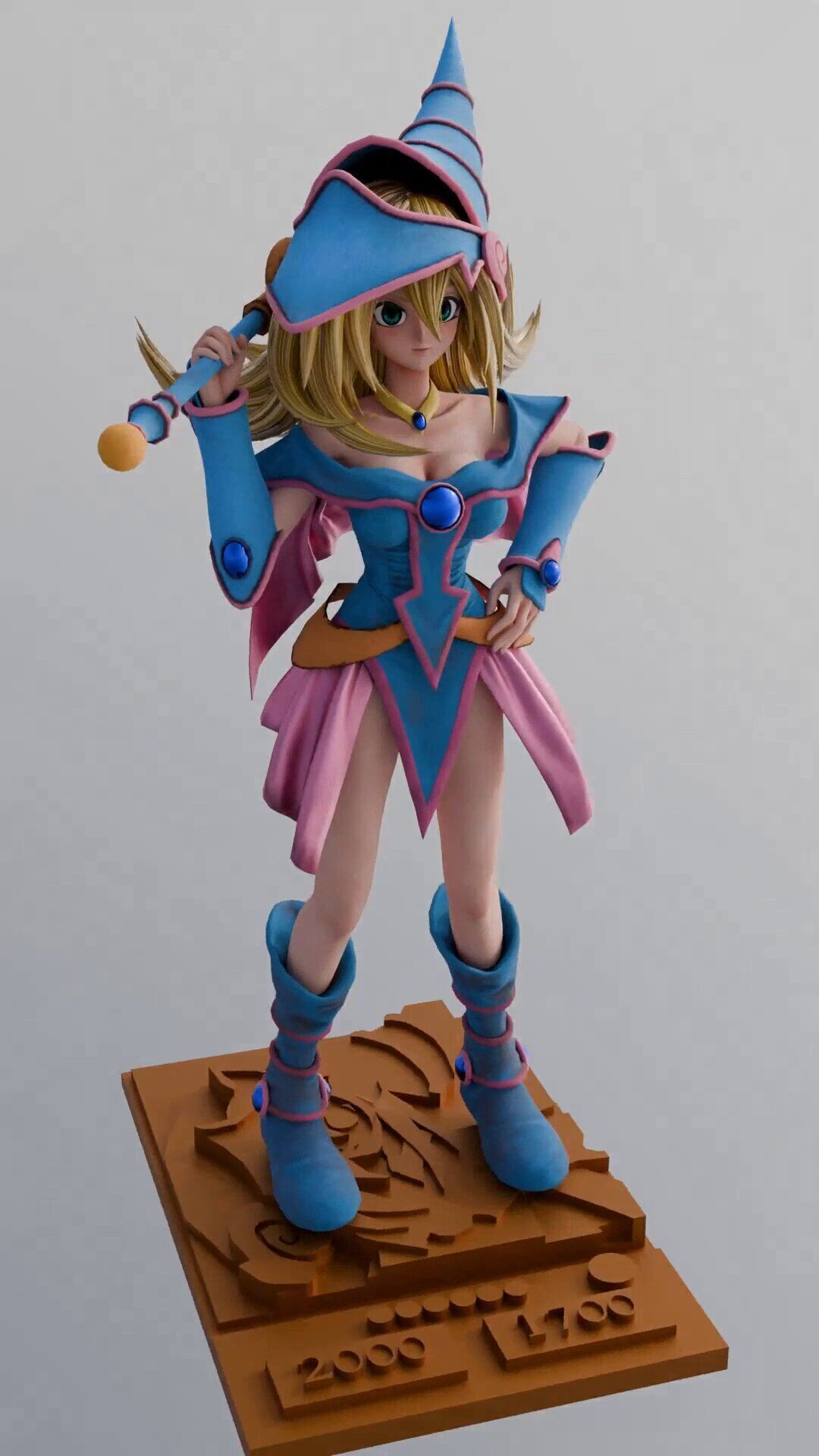 Dark Magician Girl - Yu-Gi-Oh 3D print model_9