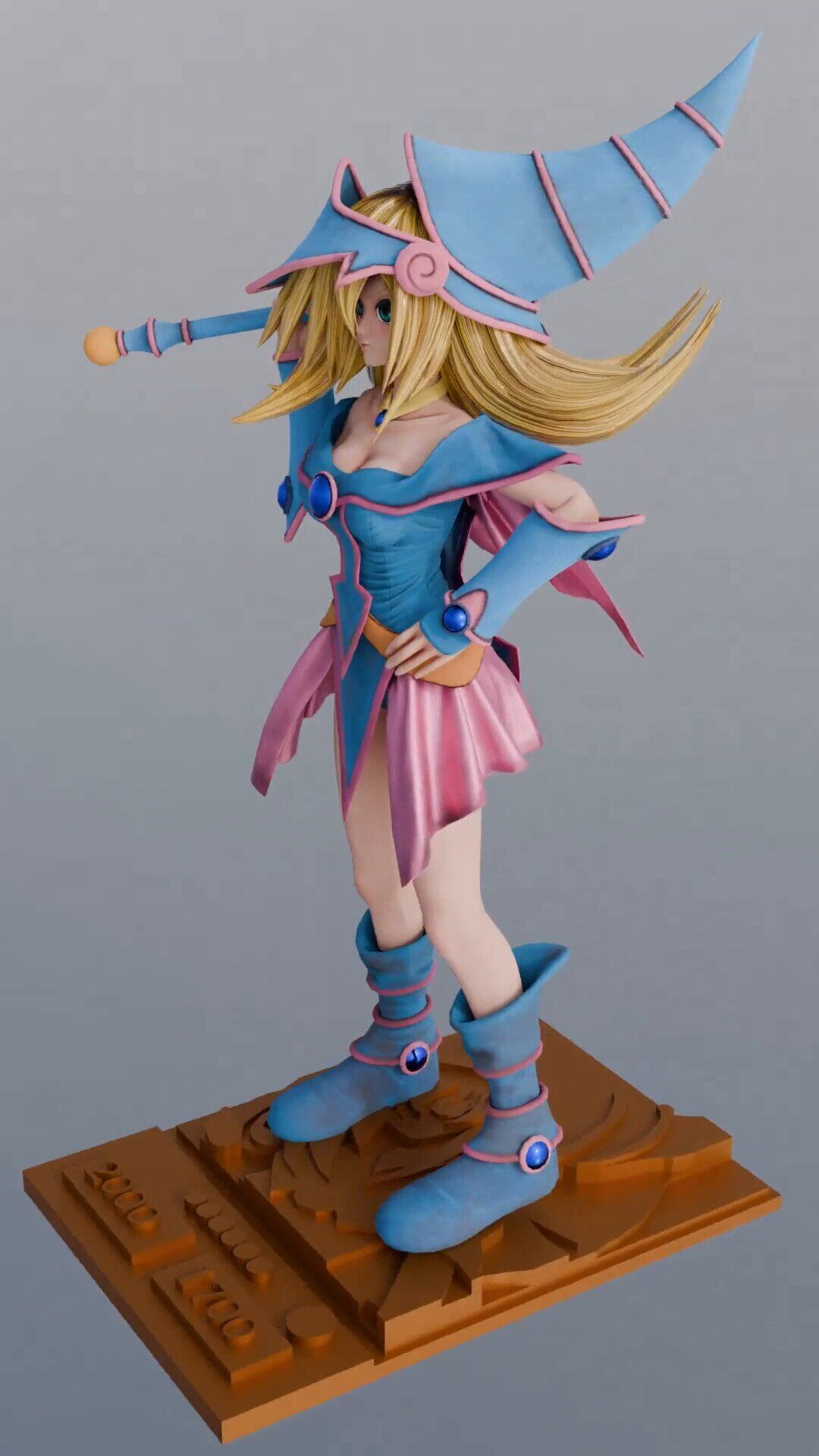 Dark Magician Girl - Yu-Gi-Oh 3D print model_6
