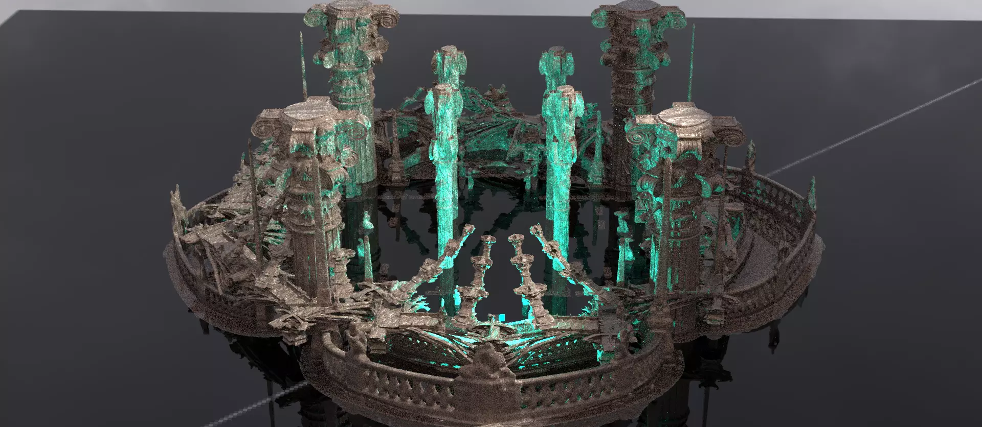 Corinth theater arena  3D model_0