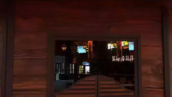 Old West town scene 3D model upd 3D model Old West town scene 3D model upd 3D model