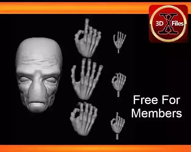 Duros Head Sculpt - Star Wars Action Figure - 3D Print File STL