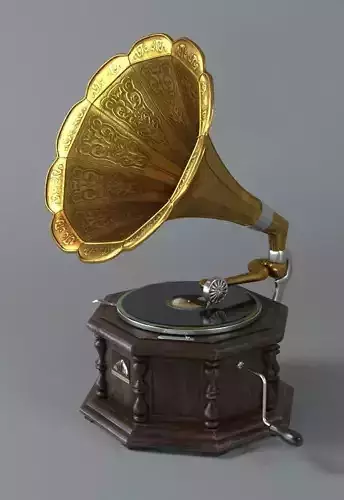 Gramophone 3D model