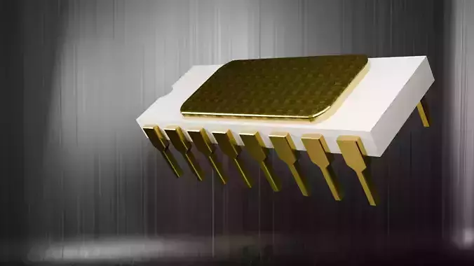 FREE NO ROYALTY INTEL 4004 CPU First CPU ever made Free 3D model