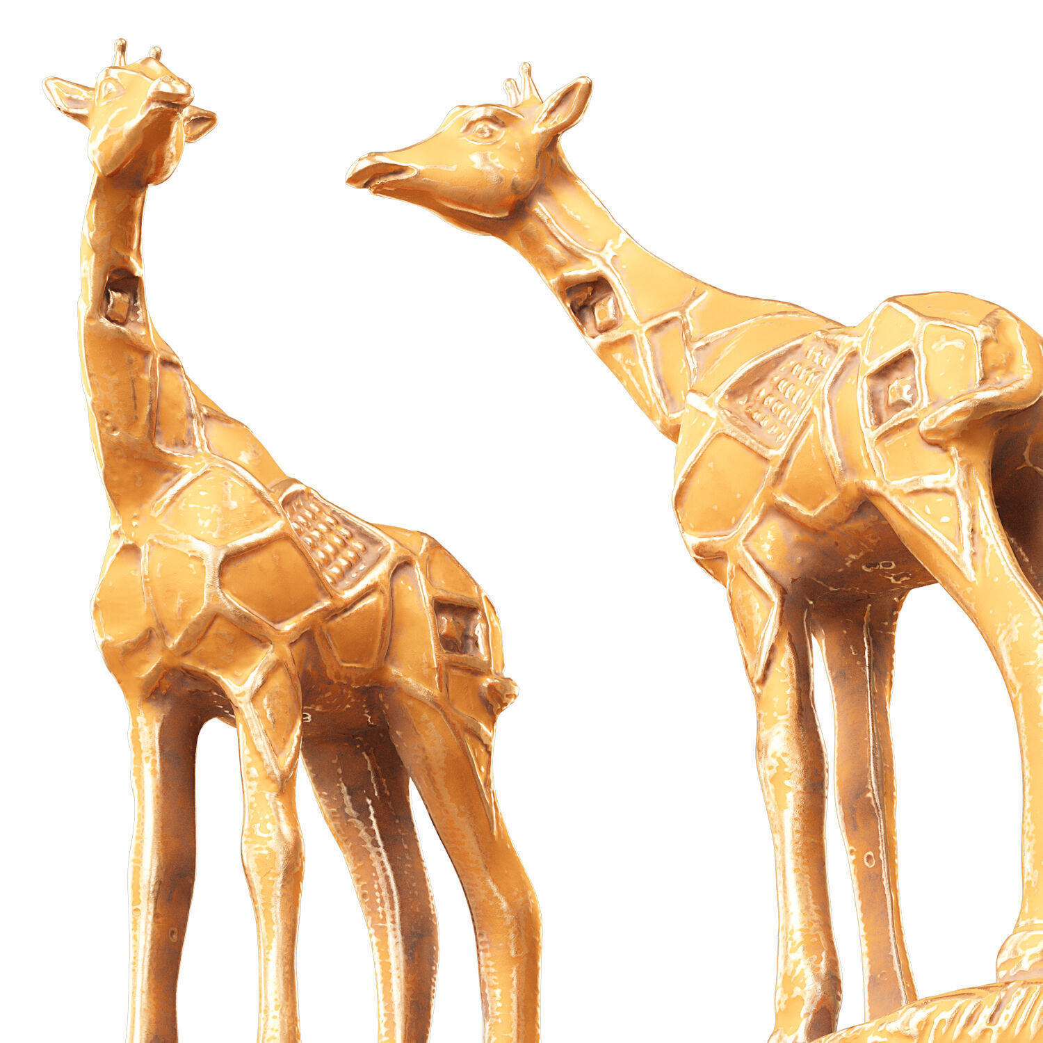 Giraffe figurine 3D model_4