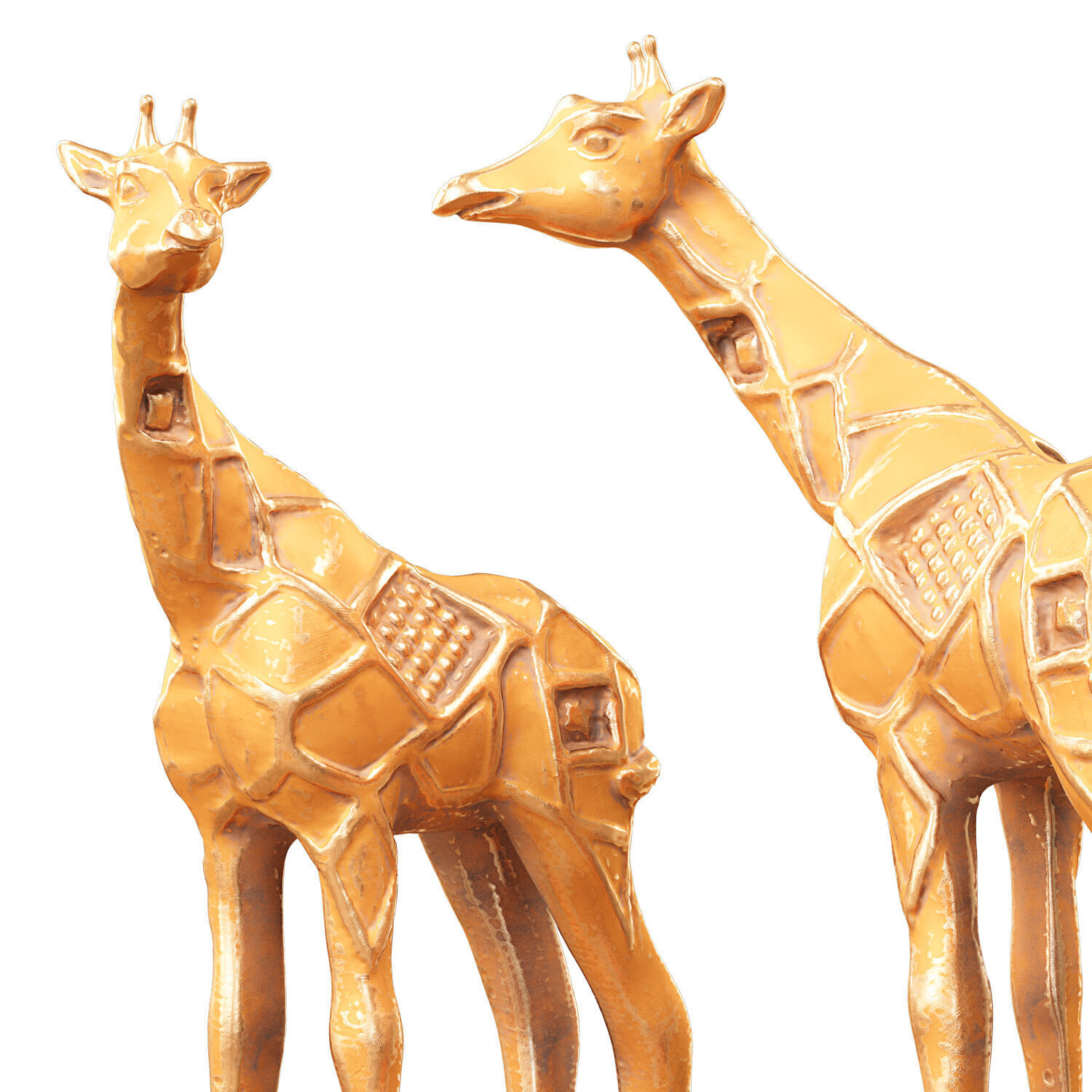 Giraffe figurine 3D model_2