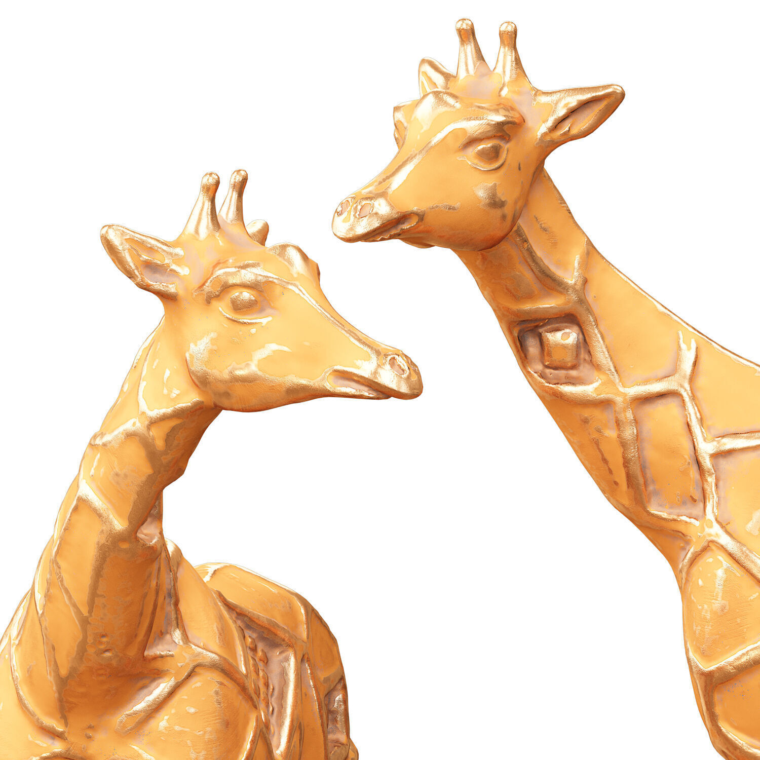 Giraffe figurine 3D model_3