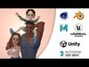 Malik Family Stylized 3D Characters Pack 3D model_1