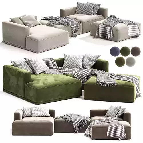 Modular HESSER corner Sofa 