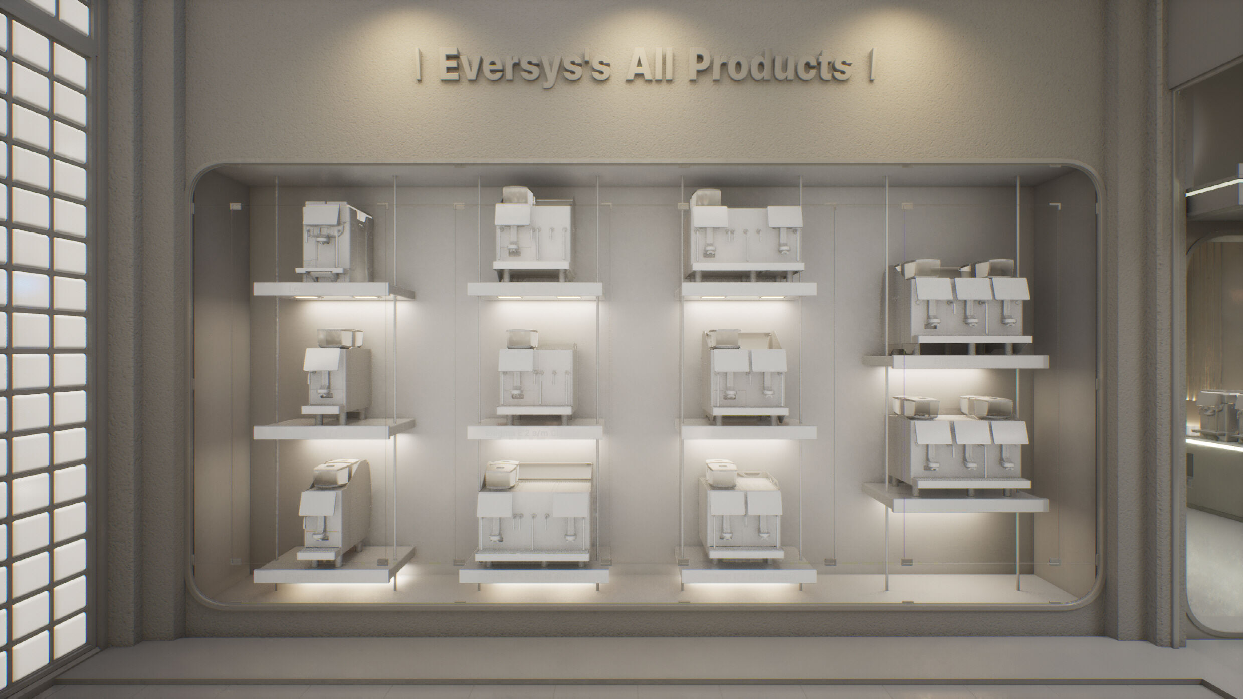 Eversys Brand VR Showroom Scene 3D model_20