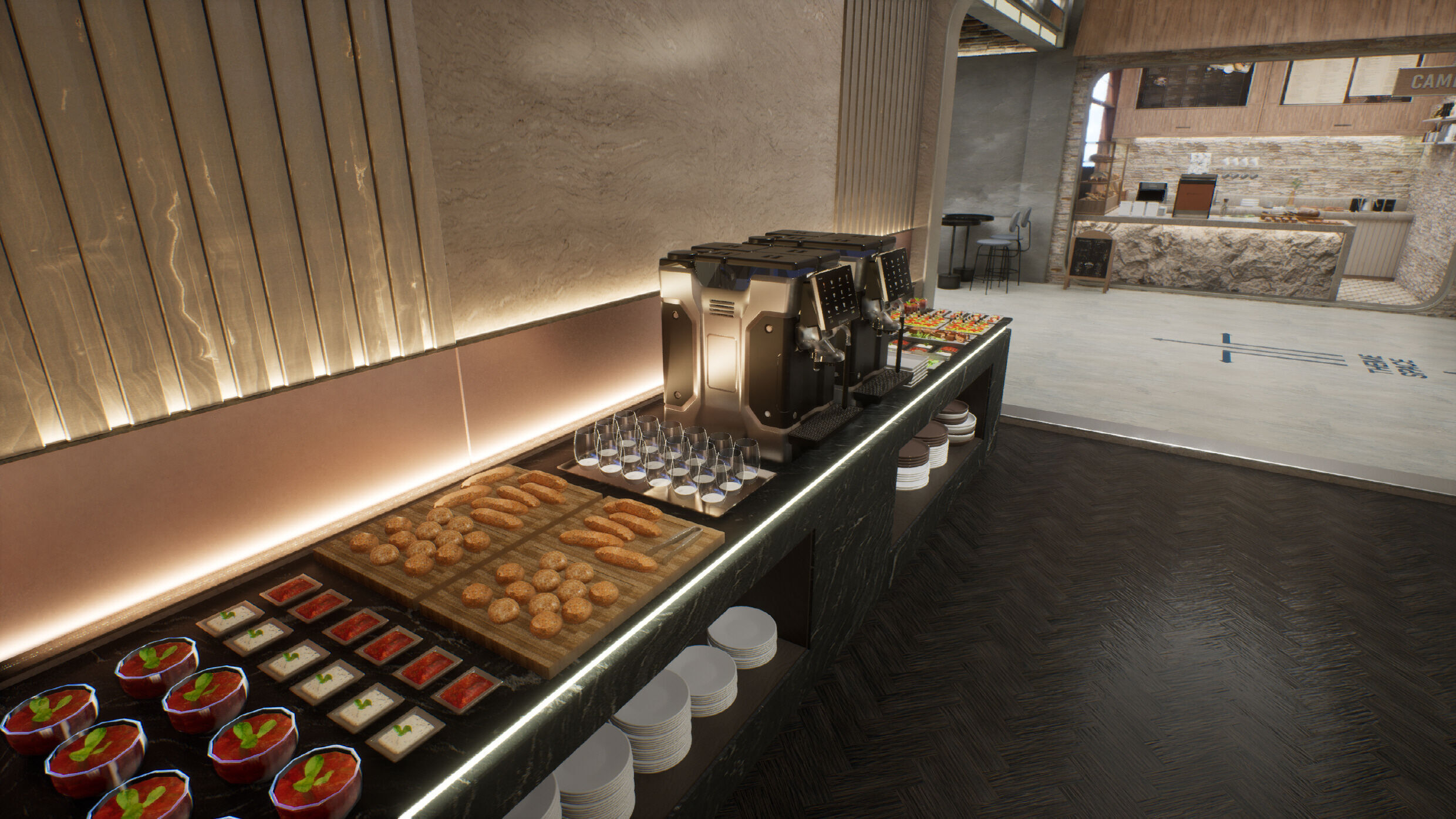 Eversys Brand VR Showroom Scene 3D model_10