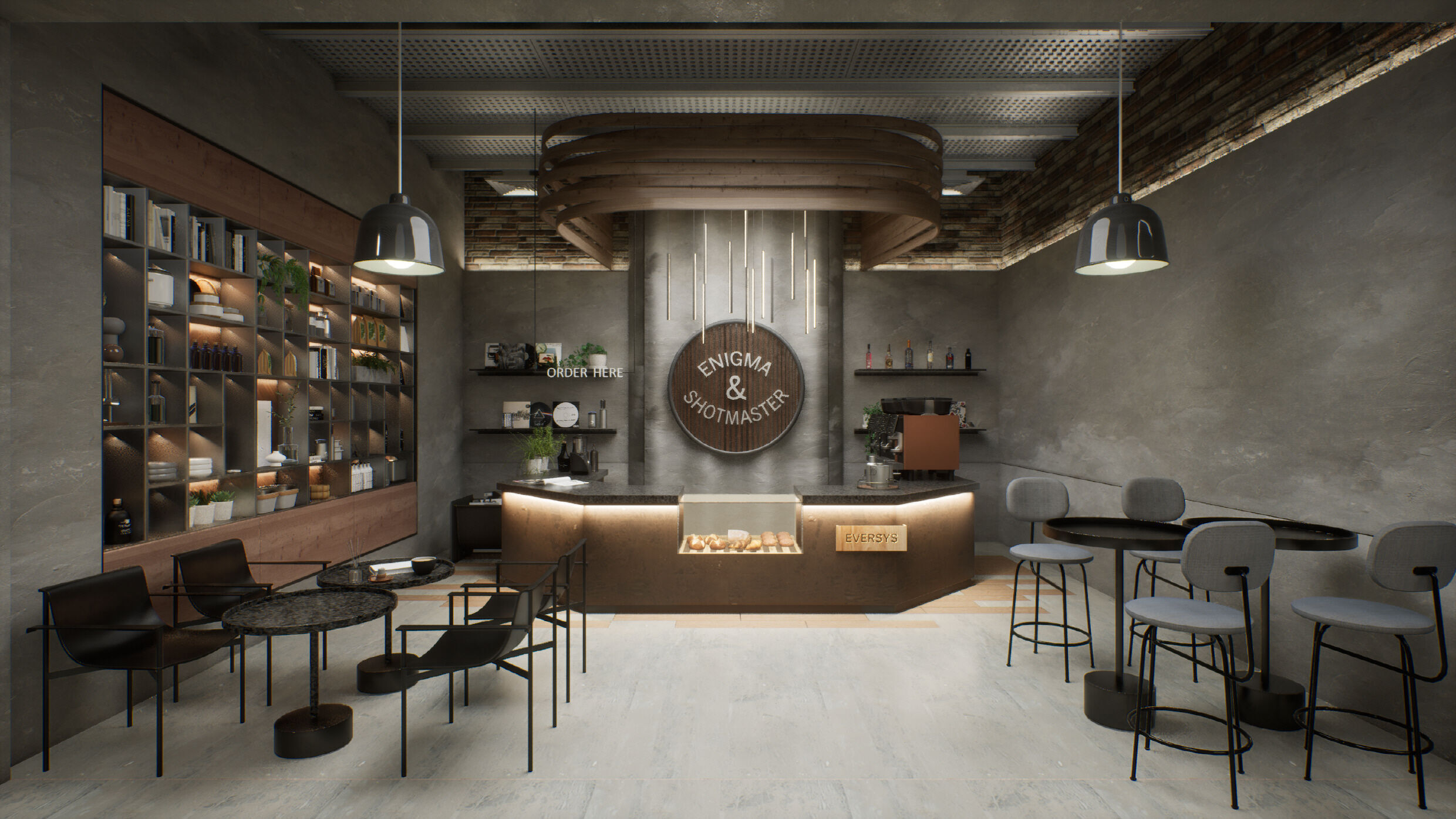 Eversys Brand VR Showroom Scene 3D model_6