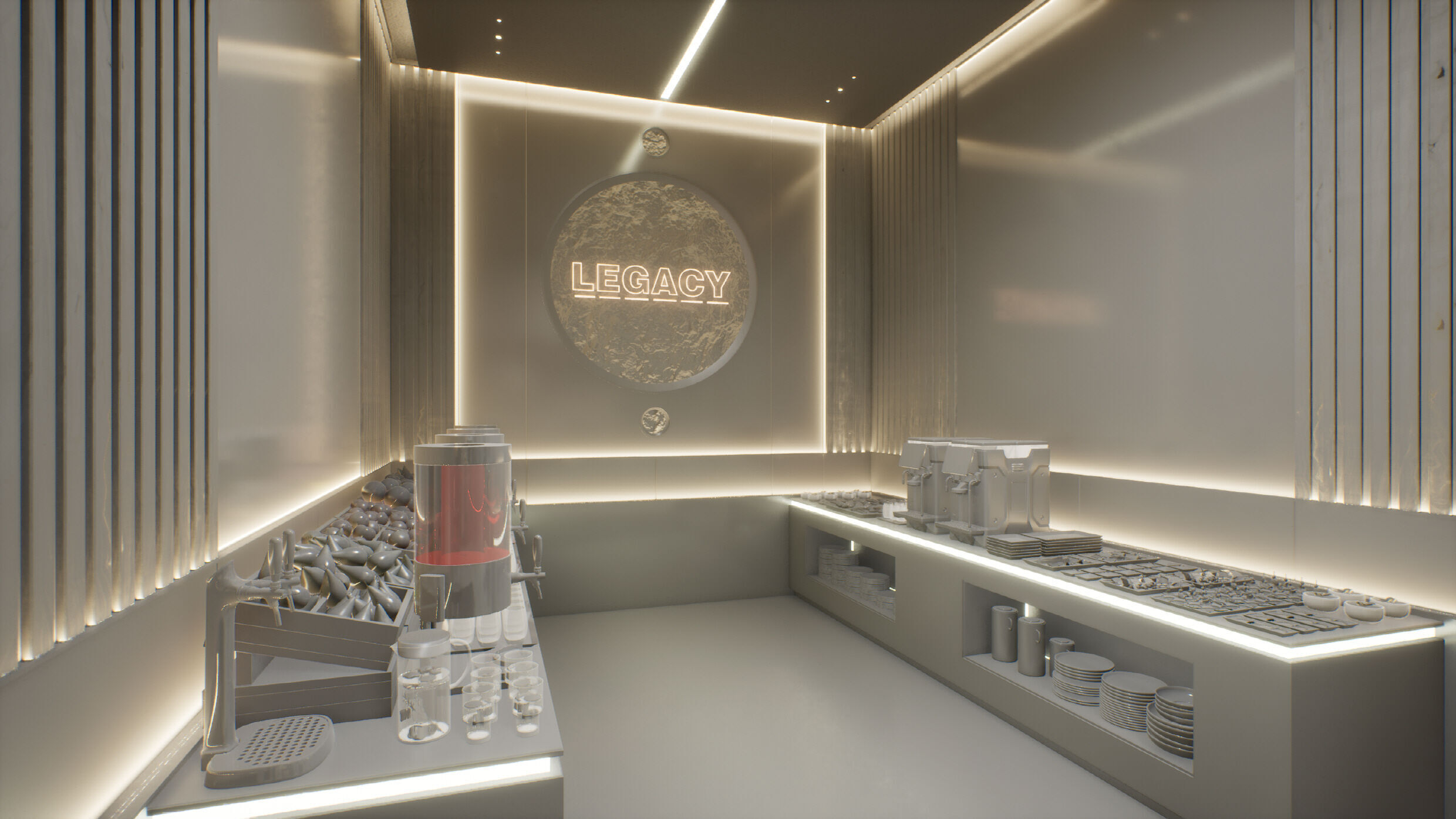 Eversys Brand VR Showroom Scene 3D model_16