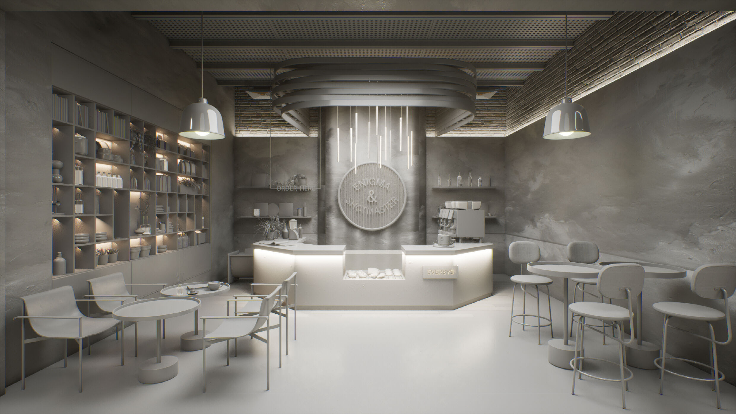 Eversys Brand VR Showroom Scene 3D model_17