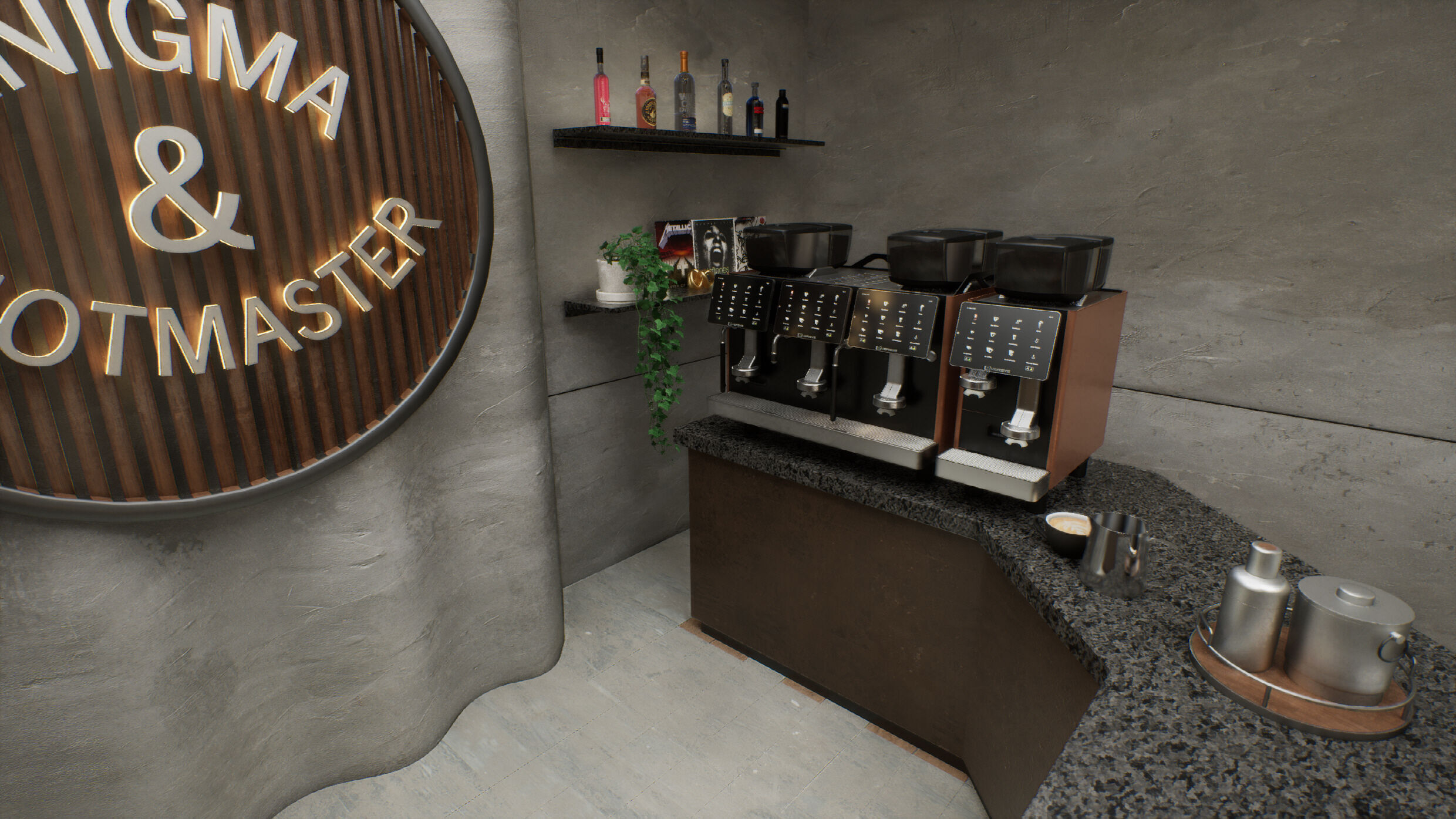 Eversys Brand VR Showroom Scene 3D model_11