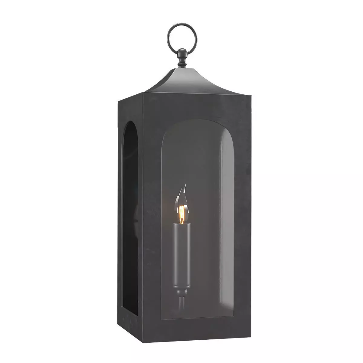 Caleb Lantern Sconce Bronze 3D model_0