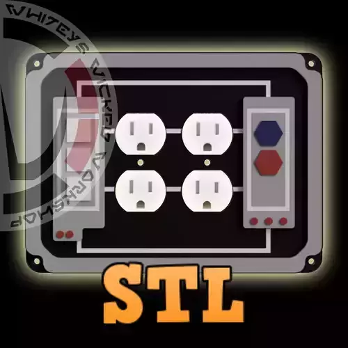 Star Wars Inspired Double Outlet Cover STL 3D Print File