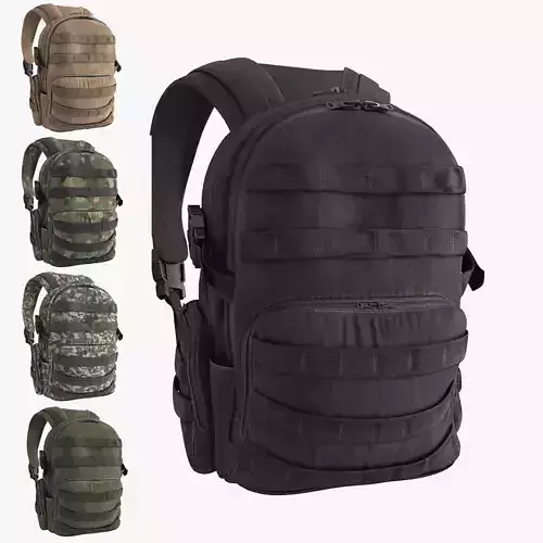 Backpack Low-poly 3D model