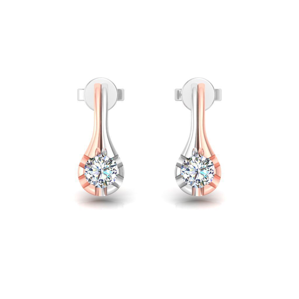 Solitaire Earring-check Description  3D print model_32