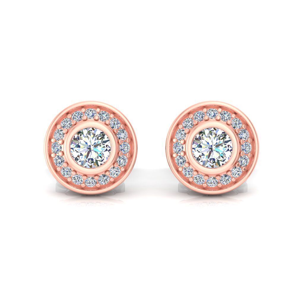 Solitaire Earring-check Description  3D print model_6