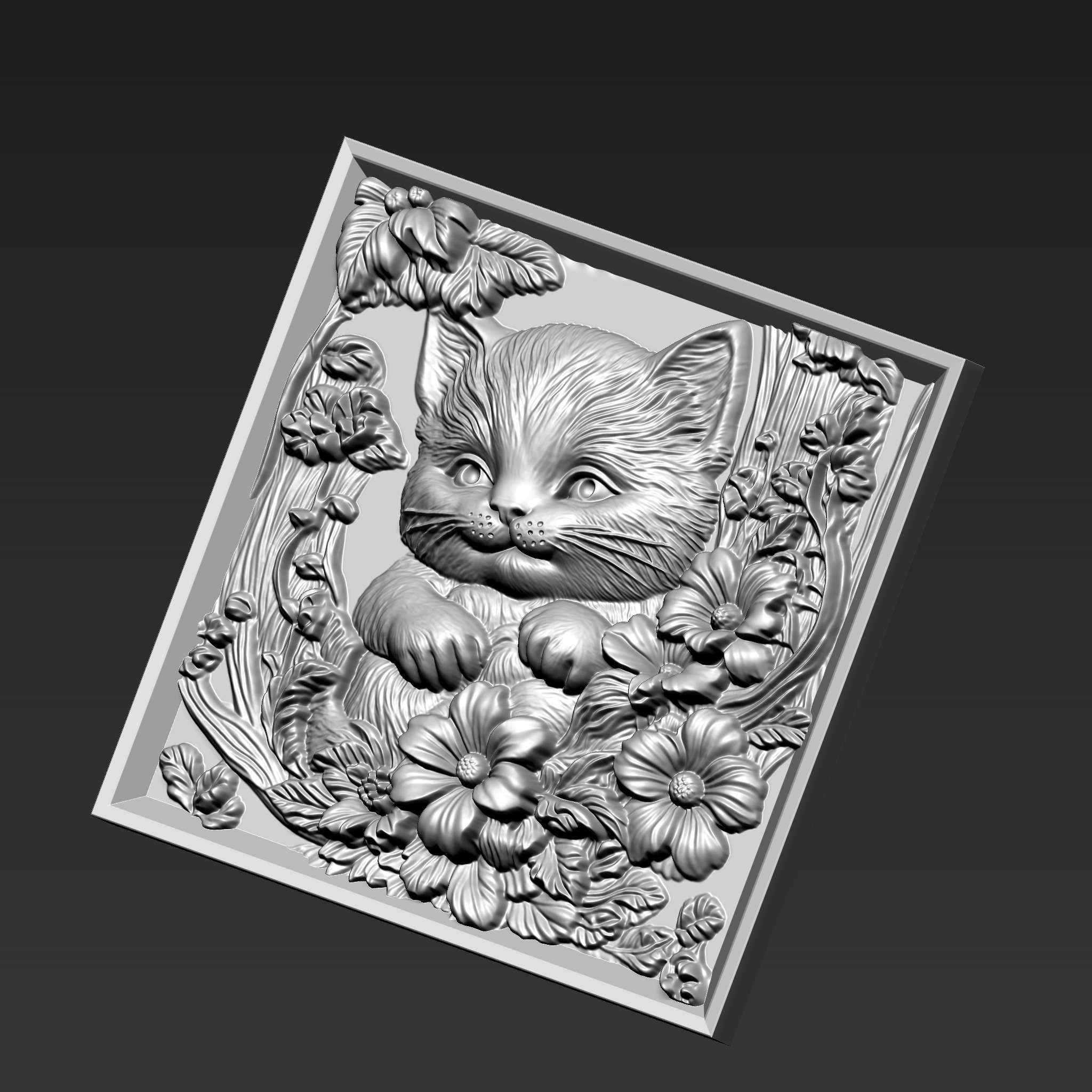 Cat A20 3D print model_2