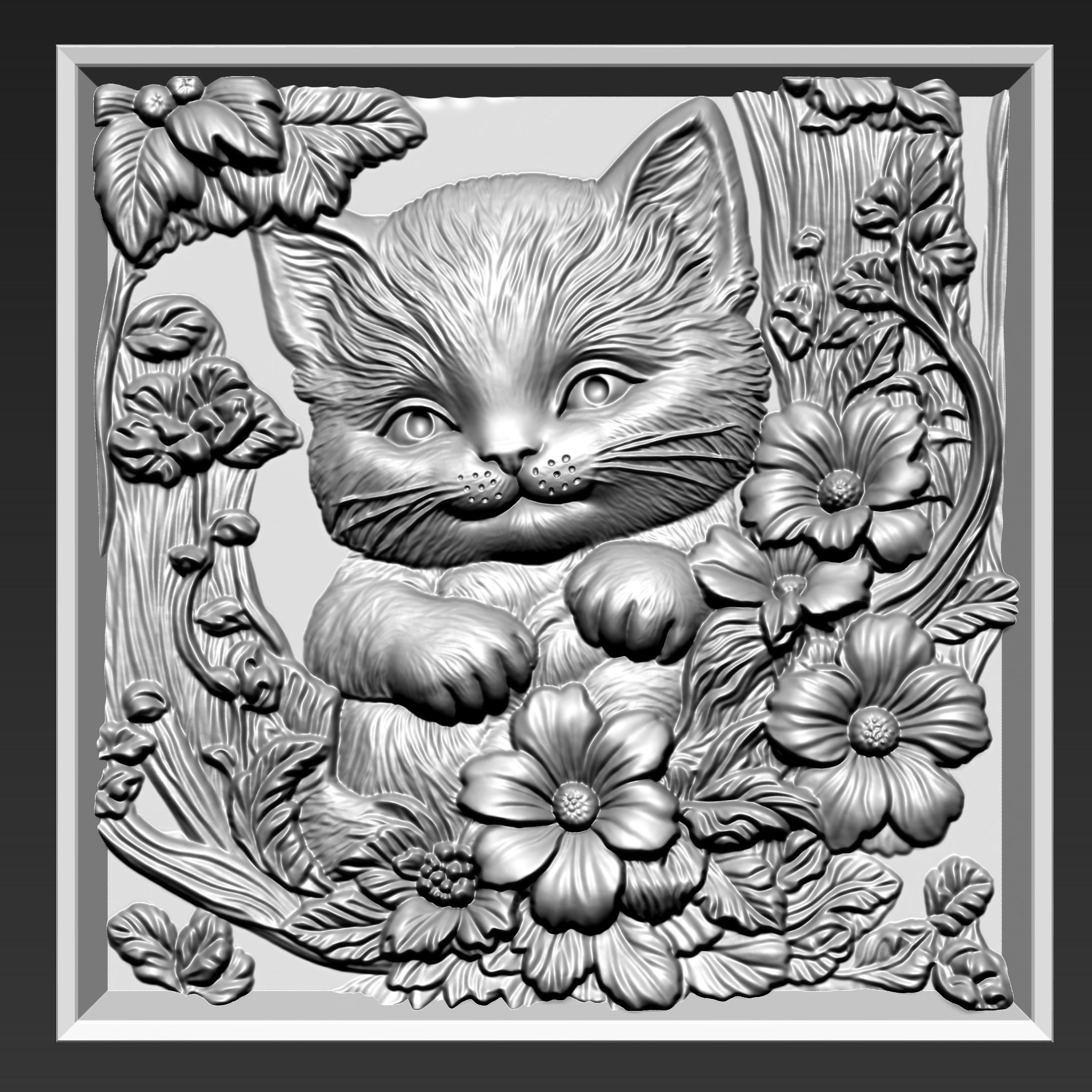 Cat A20 3D print model_1