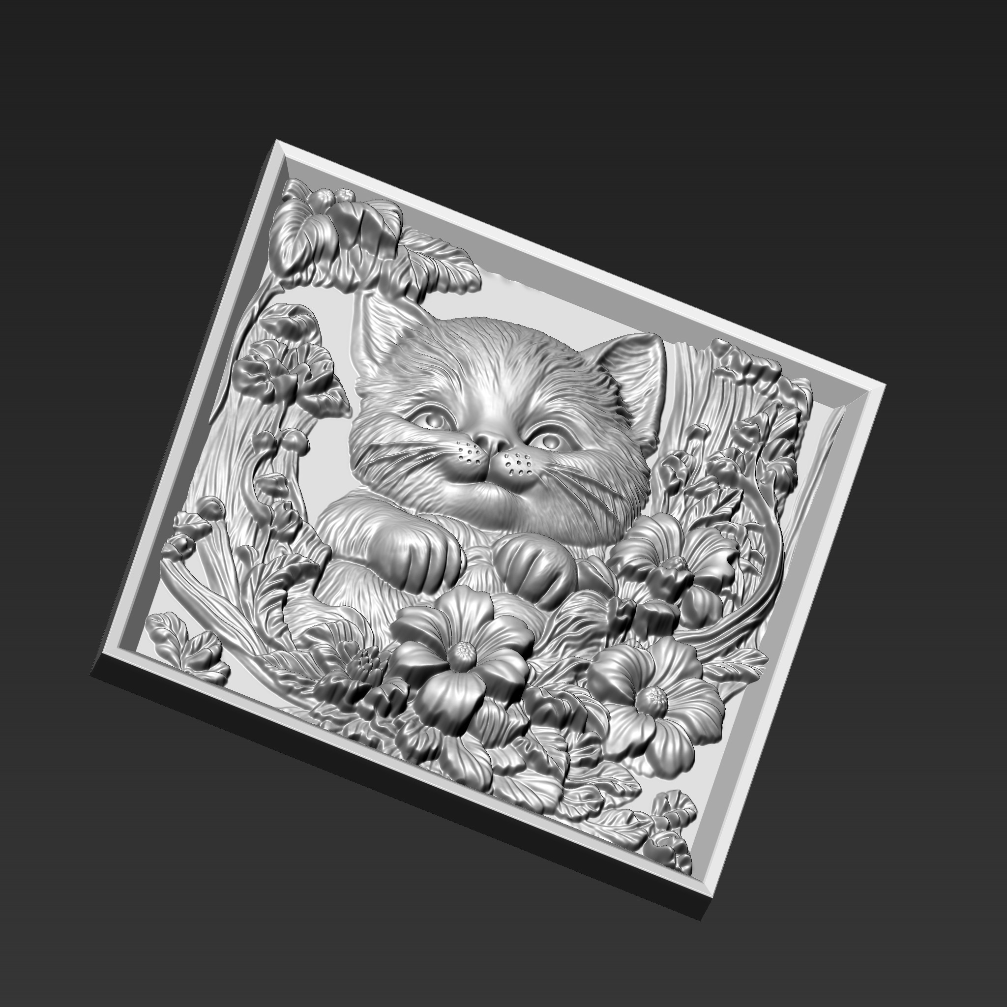 Cat A20 3D print model_3