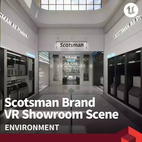 Scotsman Brand VR Showroom Scene 3D model