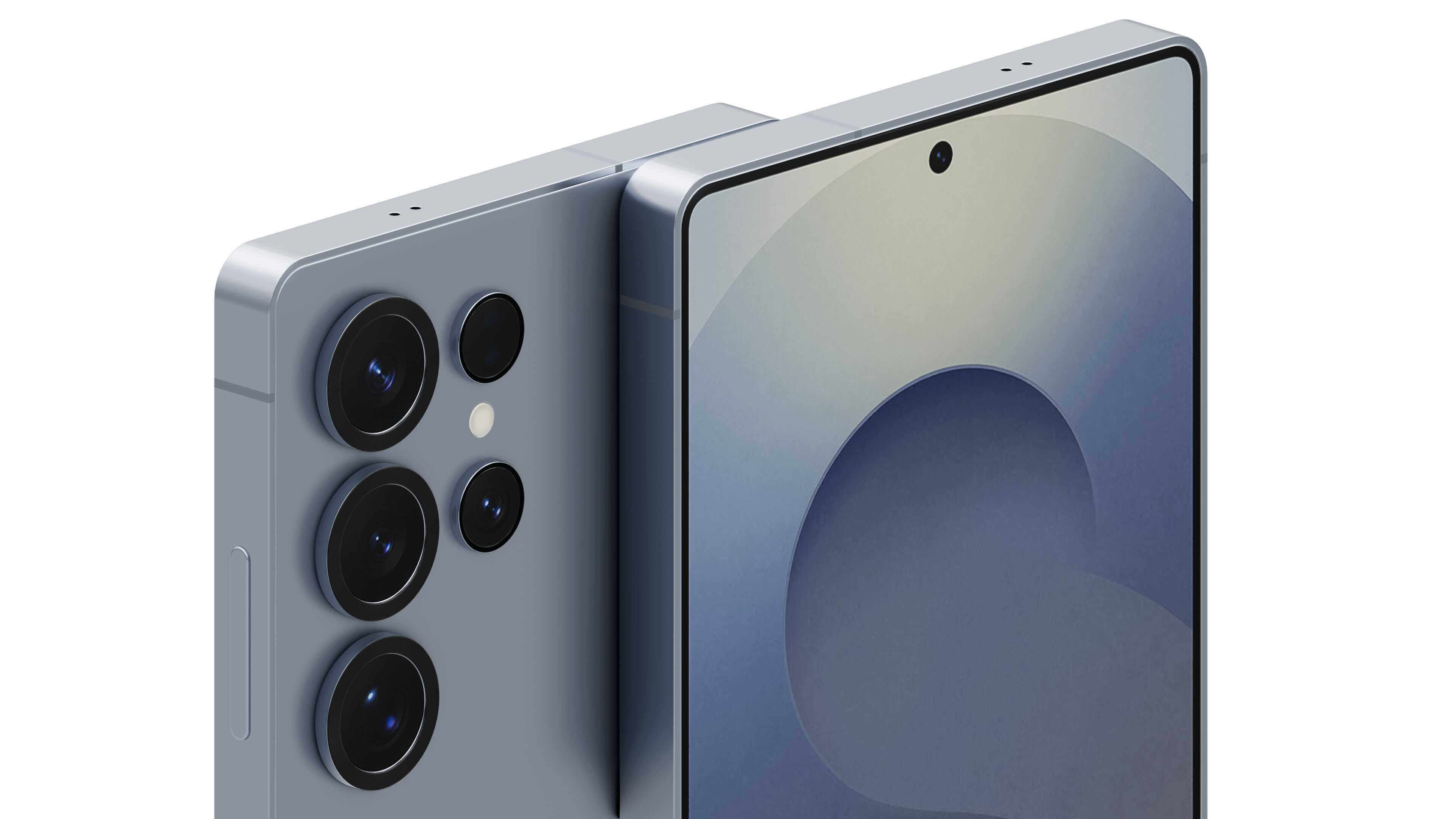 Samsung Galaxy S25 Ultra Titanium Silver Blue 3D model_2