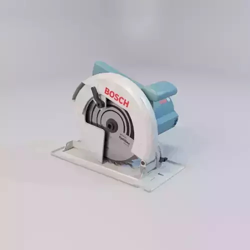 Realistic Power Tool Bosch Circular Saw with PBR Texture