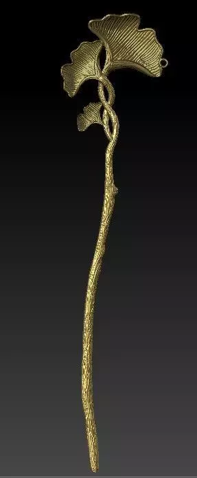 Hair pin 3D print model_0