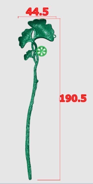 Hair pin 3D print model_3