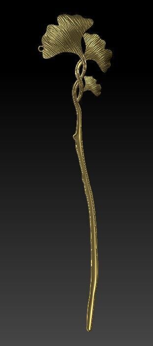 Hair pin 3D print model_1