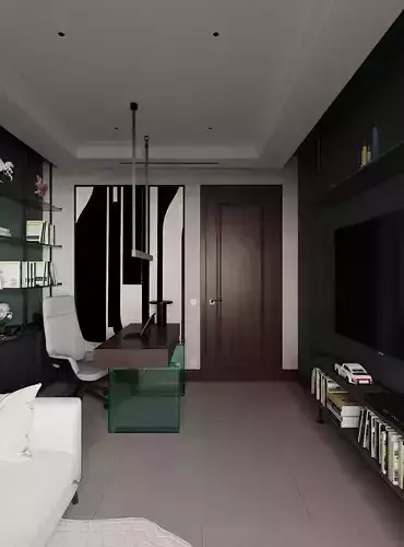 CABINET - OFFICE Interior Scene 3D model