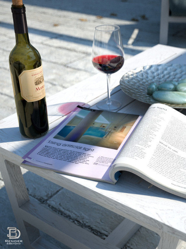 Mediterranean Courtyard 3D model_2