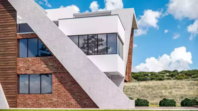 Modern Office Building 3D model