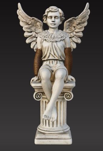 Victorian Cherub Statue 3D Printable STL FBX OBJ GLB 3D print model_6