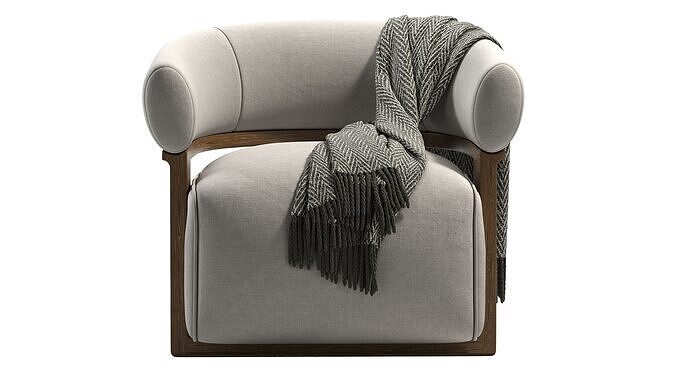 Lola Compact Sofa 3D model 5