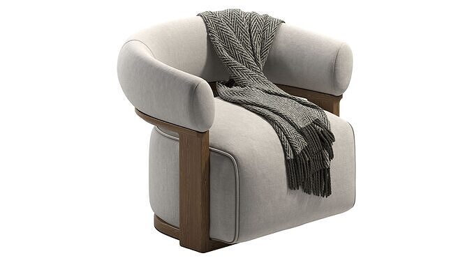 Lola Compact Sofa 3D model 7