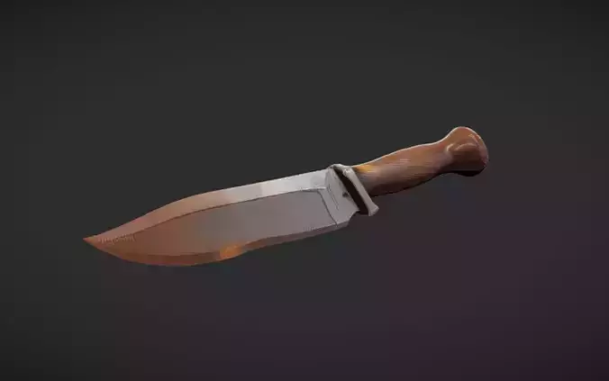 rusty combat knife