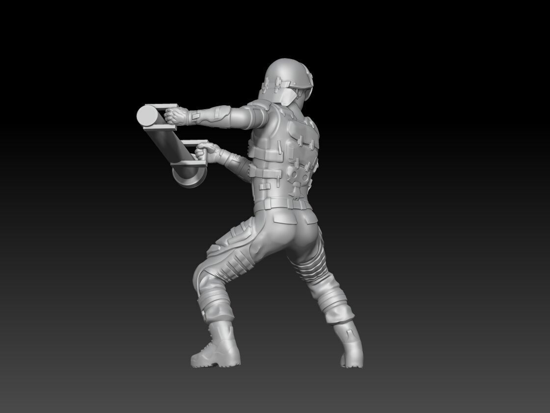 swat action figures with battering ram 2025 3 3D print model_2