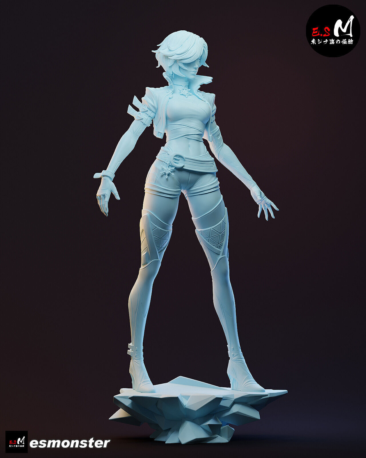 Luna Snow CHARACTER BY ESM 3D print model_22
