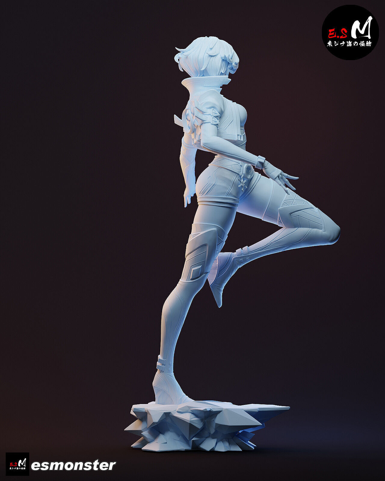 Luna Snow CHARACTER BY ESM 3D print model_40