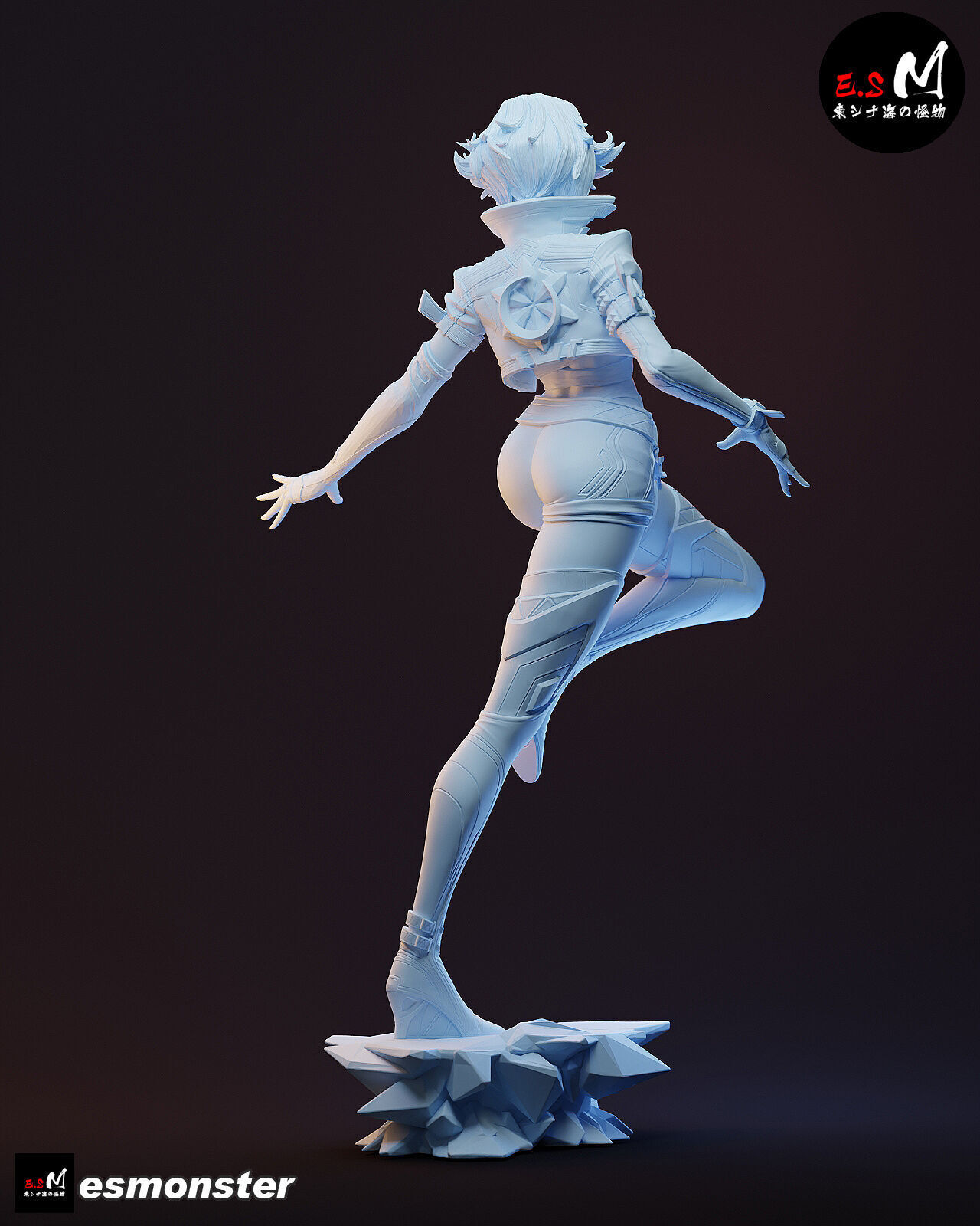 Luna Snow CHARACTER BY ESM 3D print model_41
