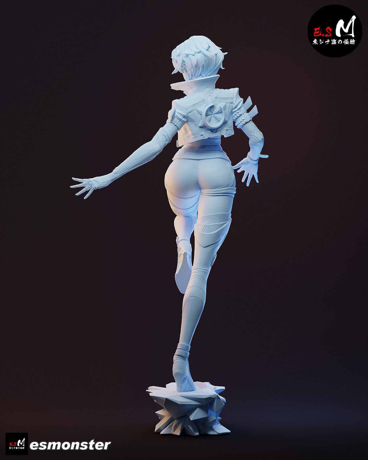 Luna Snow CHARACTER BY ESM 3D print model_42