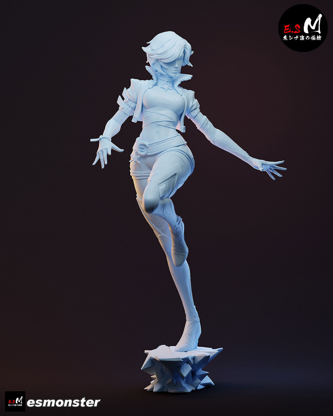 Luna Snow CHARACTER BY ESM 3D print model_38